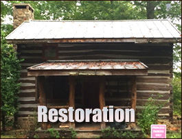 Historic Log Cabin Restoration  Jacksonville, North Carolina